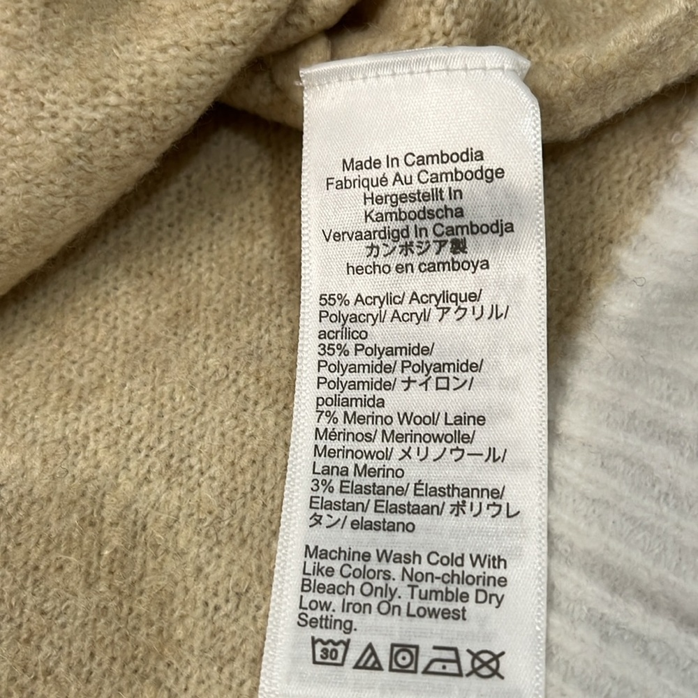 J. Crew Colorblock Mockneck Sweater in extra-soft yarn/NWT/XXL - Picture 11 of 11
